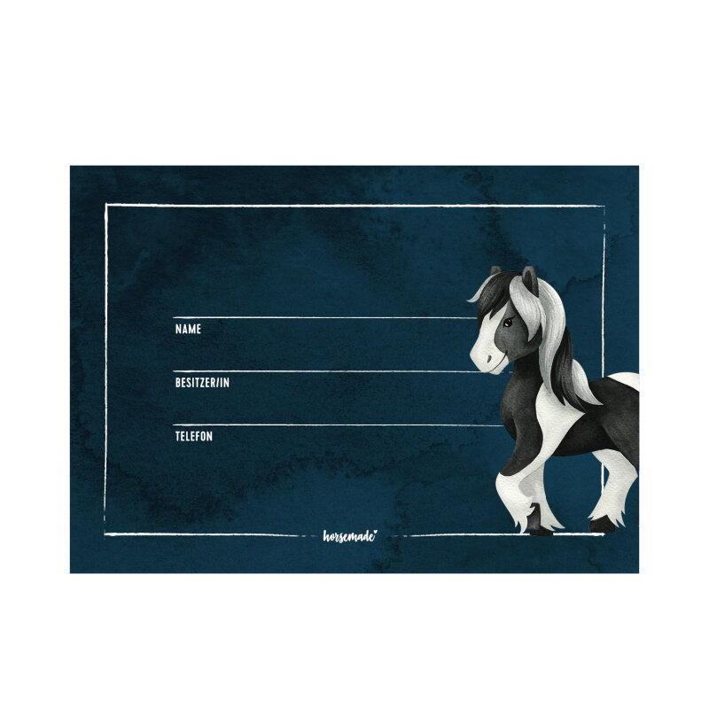 Boxenschild LOVE & HORSE | A4 | beschreibbar, Hartschaum