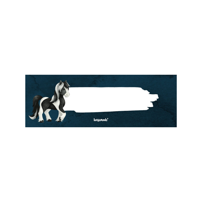 Spindschild LOVE & HORSE | 30 x 10 cm | beschreibbar, Hartschaum